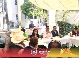 José Alejandro Martínez Fuentes llevó a cabo una reunión con Presidentes del Distrito 15 y comisarios ejidales en la cabecera municipal.