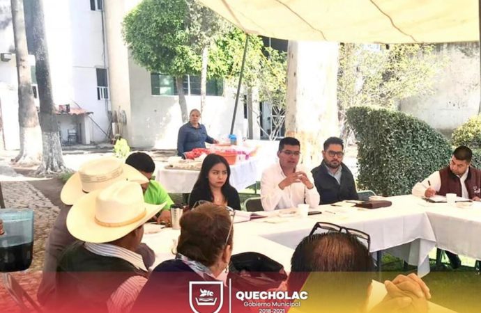 José Alejandro Martínez Fuentes llevó a cabo una reunión con Presidentes del Distrito 15 y comisarios ejidales en la cabecera municipal.