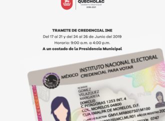 José Alejandro Martínez Fuentes te invita a que trámites tu INE.