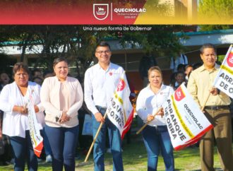José Alejandro Martínez Fuentes llevó a cabo el Banderazo de Arranque de Obra en el Bachillerato General Mariano Matamoros.