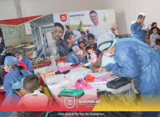 El Lic. José Alejandro Martínez lleva a cabo la Jornada de Salud Bucal en Quecholac.
