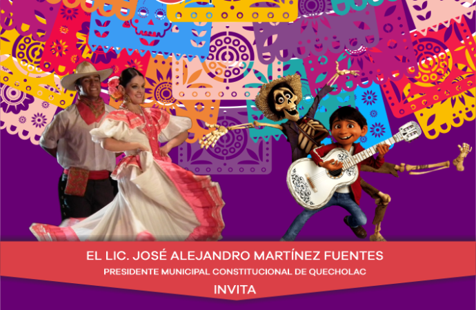 José Alejandro Martínez Fuentes te invita a ver la película «Coco» en el cine Comunitario en Quecholac.