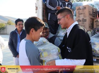 José Alejandro Martínez Fuentes Entrega más de 1 tonelada de Despensa para el Comedor Escolar en Guadalupe Enriquez.