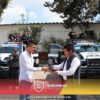 José Alejandro Martínez Fuentes hizo entrega de dos patrullas en el Eje de Seguridad Pública.