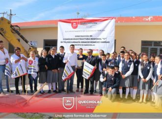 José Alejandro Martínez Fuentes llevó a cabo el Banderazo de Arranque de Obra para «Un Comedor Escolar» en la escuela Telesecundaría Ignacio Romero Vargas.
