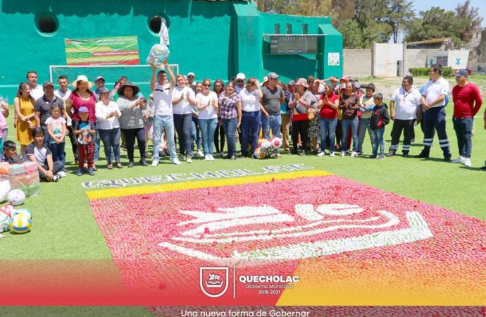 José Alejandro Martínez Fuentes llevó a cabo el Tapatón y un Domingo Familiar Deportivo en Quecholac.