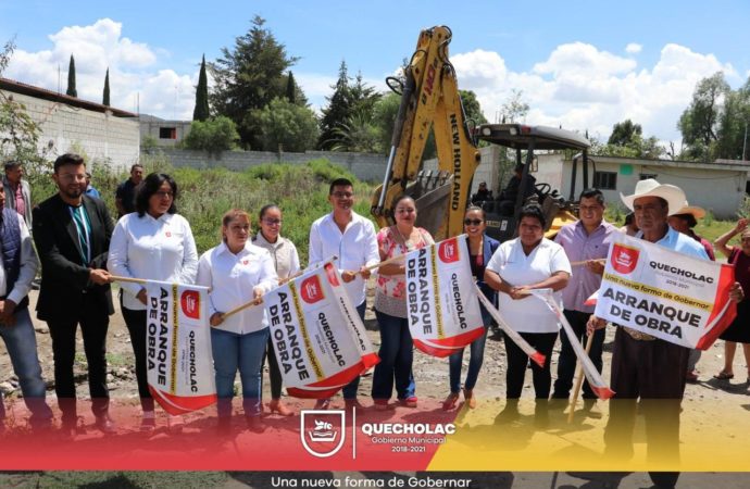 José Alejandro Martínez Fuentes le apuesta a la Infraestructura de Quecholac con una inversión de $2,299,766.74 pesos en Adoquinamiento.