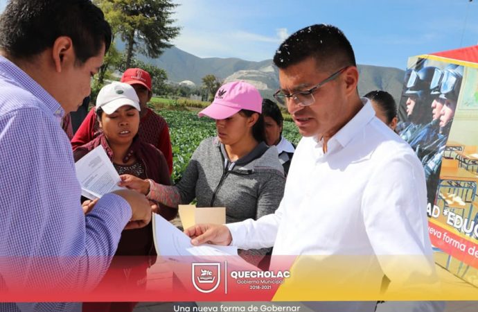 José Alejandro Martínez Fuentes cumple su compromiso con Obra en Manjarrez.