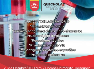 José Alejandro Martínez Fuentes Organiza Jornada de Laboratorios en Palmarito Tochapan.