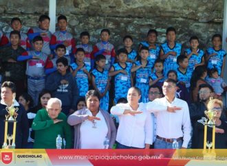 José Alejandro Martínez Fuentes llevó a cabo la inauguración de los Juegos Deportivos Escolares 2019 – 2020 en Quecholac.
