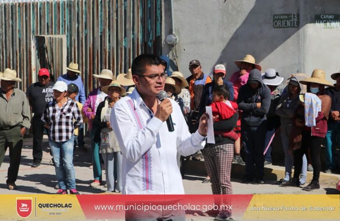 José Alejandro Martínez Fuentes inició los trabajos para la ampliación de Red de agua potable en San Juan.