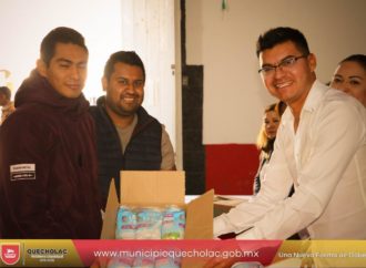 José Alejandro Martínez F. «Benefició con 2 mil litros a más de 80 familias en Quecholac».