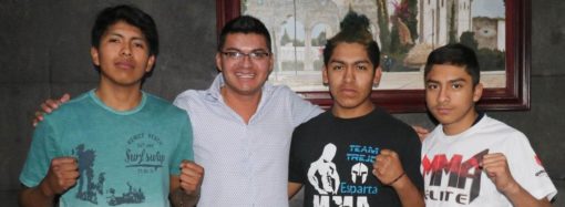 José Alejandro Martínez Fuentes Festeja el triunfo de los 3 Campeones de la  FMKF originarios de Quecholac.