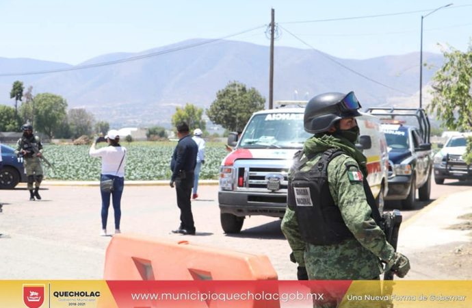 José Alejandro Martínez Fuentes implementó operativo de salud y resguardo en Quecholac.