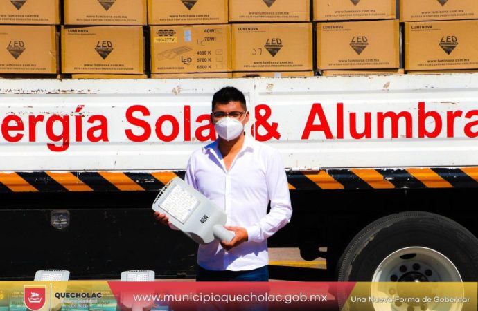 José Alejandro Martínez Fuentes hizo la adquisición de 1,000 luminarias para la segunda etapa de alumbrado público por todo el Munícipio.