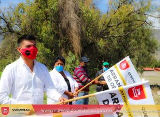 José Alejandro Martínez Fuentes dio banderazo de Arranque de obra para el equipamiento de un pozo de agua en Manjarrez.