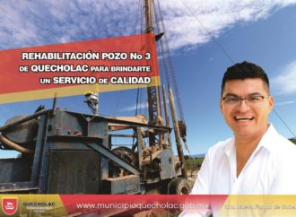 José Alejandro Martínez Fuentes arrancó la rehabilitación del pozo de agua número 3 y 2 en la cabecera Municipal.