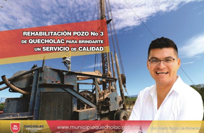 José Alejandro Martínez Fuentes arrancó la rehabilitación del pozo de agua número 3 y 2 en la cabecera Municipal.