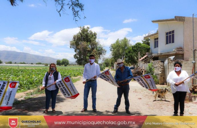 José Alejandro Martínez Fuentes Arranca una Obra más ahora en localidad de Progreso de Madero.