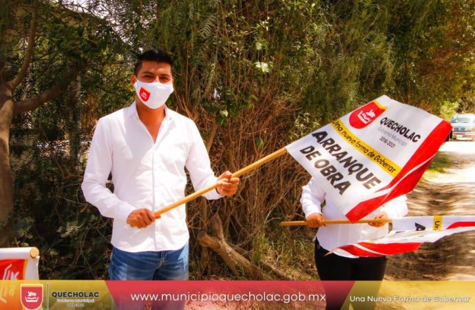 José Alejandro Martínez Fuentes dio banderazo de Arranque de obra en San Cayetano.