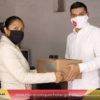 José Alejandro Martínez Fuentes hizo entrega de 2000 litros de Leche en la cabecera Municipal.