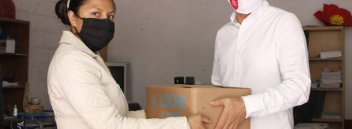 José Alejandro Martínez Fuentes entregó 2 mil litros de Leche a Familias del Municipio.