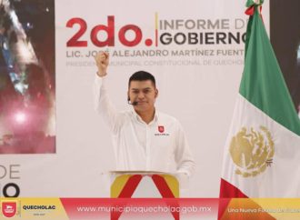 José Alejandro Martínez Fuentes dio su Segundo Informe de Gobierno.