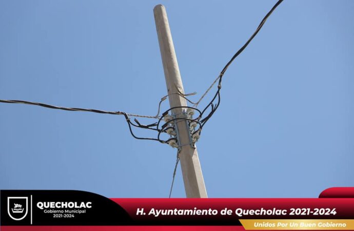 Realizan Ampliación de Red Eléctrica en San Simón de Bravo
