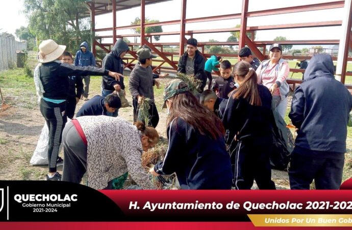 Reacondicionan Unidad Deportiva en Palmarito Tochapan