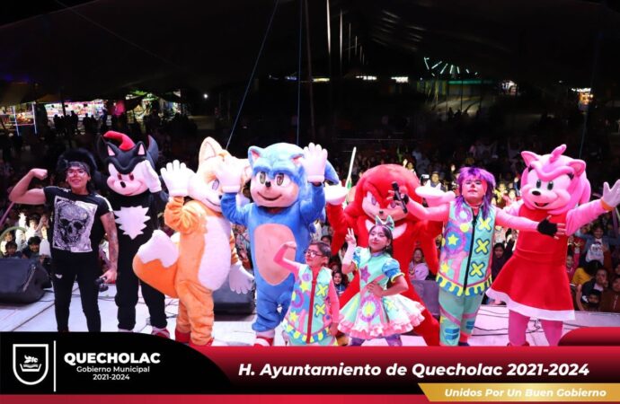 Brillan Los Star Payasos en la Feria Quecholac