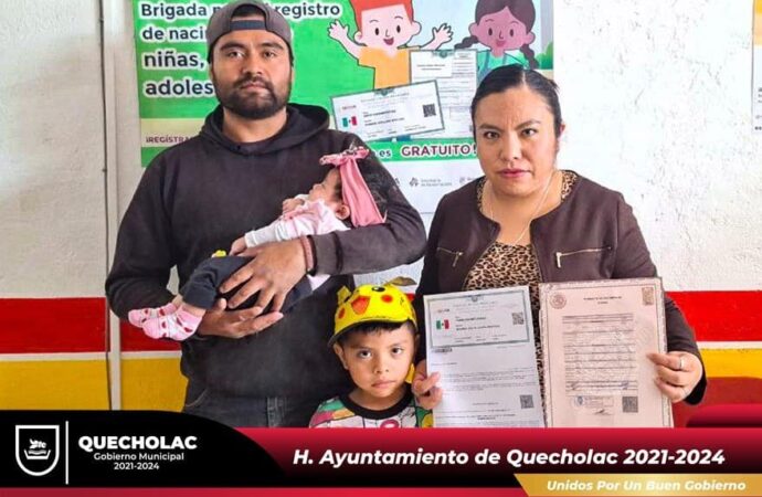 Realizan Jornada de Registros Gratuitos y correcciones de actas en Registro Civil de Quecholac